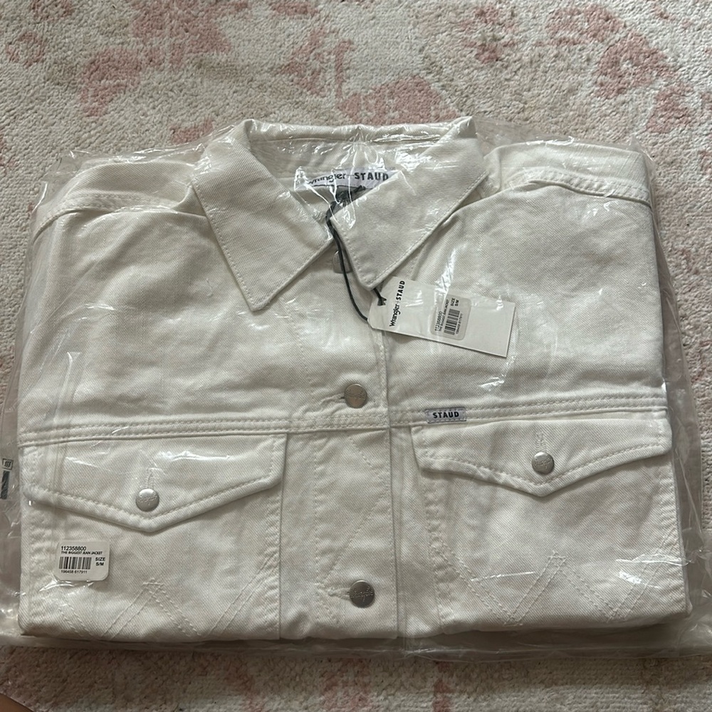 BRAND NEW staud the biggest jean jacket